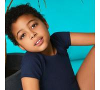 comazo|earth Fairtrade Natur Kinder Shirt kurzarm | GOTS zerftifiziert marine 152