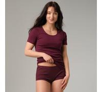 comazo|earth Fairtrade Pure Cotton Shirt kurzarm | GOTS zertifiziert burgund 36