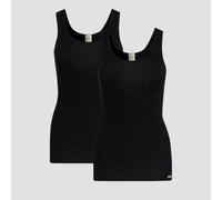 comazo|earth Fairtrade Unterhemd Achselträger, 2er Pack | GOTS zertifiziert schwarz 38