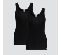 comazo|earth Fairtrade Unterhemd Achselträger, 2er Pack | GOTS zertifiziert schwarz 38