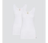 comazo|earth Fairtrade Unterhemd Achselträger, 2er Pack | GOTS zertifiziert weiß 40