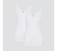 comazo|earth Fairtrade Unterhemd Achselträger, 2er Pack | GOTS zertifiziert weiß 42