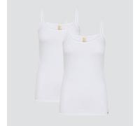 comazo|earth Fairtrade Unterhemd Achselträger, 2er Pack | GOTS zertifiziert weiß 46