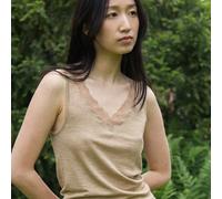 comazo|earth Wolle-Seide Unterhemd Achselträger | GOTS zertifiziert Camel 36