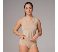 comazo Hipster aus Modal mit zarter Spitze Macadamia 36