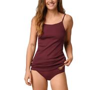 comazo|earth Fairtrade Pure Cotton Unterhemd Spaghettiträger | GOTS zertifiziert burgund 40