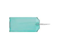 CombiCraft Plexiglas Schlüsselanhänger Grün, 75x31mm - pro 10 Stück - Mit 2-seitigem Fenster - grün Kunststoff 8721143003254