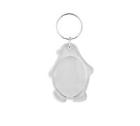 CombiCraft Plexiglas Schlüsselanhänger Pinguin, 42x54mm - 50 Stück - transparent Kunststoff 8721143006019