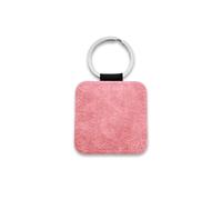CombiCraft Quadratischer Schlüsselanhänger aus Leder , 50x50mm, pro 5 Stück, geeignet für Schlüsselorganisation - rosa 8721143004374