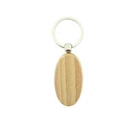 CombiCraft Schlüsselanhänger aus Holz Oval 54x30 mm - pro 1 Stück - Ohne Aufdruck - 8721042089656