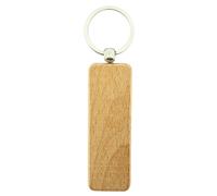 CombiCraft Schlüsselanhänger aus Holz Rechteck 80x27 mm - pro 1 Stück - Ohne Aufdruck - 8721042089700