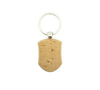 CombiCraft Schlüsselanhänger aus Holz Schild 45x32 mm - pro 50 Stück - Ohne Aufdruck - 8721042088383