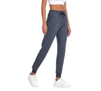 COMEOR Jogginghose Damen - Baumwolle Sporthose Lang Warme Trainingshosen, Frauen Freizeithosen, Sweatpants mit Regular Passform für Fitness, Yoga, Freizeit (Dunkelgrau S)