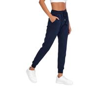 COMEOR Jogginghose Damen - Baumwolle Sporthose Lang Warme Trainingshosen, Frauen Freizeithosen, Sweatpants mit Regular Passform für Fitness, Yoga, Freizeit (Dunkelblau 2XL)