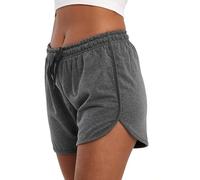COMEOR Kurze Hose Damen - Shorts Sommer Jogginghose, Sporthose Kurz Baumwolle, Trainingshose Kurz - Laufhose Kurz Sommerhose Kurz Yoga Sport Freizeit (Dunkelgrau M)