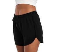 COMEOR Kurze Hose Damen - Shorts Sommer Jogginghose, Sporthose Kurz Baumwolle, Trainingshose Kurz - Laufhose Kurz Sommerhose Kurz Yoga Sport Freizeit (Schwarz 2XL)