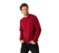 COMEOR Sweatshirt Herren Pullover Ohne Kapuze (Bordeaux S)