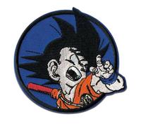 Comercial Mercera, Aufnäher Patches, Dragonball Z, Goku - Charakter, Aufnäher Ideal für Mützen, Jacken, T-Shirts oder Schultaschen, 100% Polyester, 8x8 Zentimeter