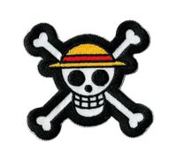 COMERCIAL MERCERA, Aufnäher Patches, One Piece, Aufnäher Ideal für zum Aufnähen oder Aufbügeln auf Kleidung Mützen, Jacken, T-Shirts oder Schultaschen, 100% Pol
