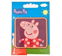 COMERCIAL MERCERA, Aufnäher Patches, Peppa Wutz, Aufnäher Ideal für Mützen, Jacken, T-Shirts oder Schultaschen, 100% Polyester (Peppa Wutz Rotes Kleid)