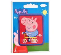 COMERCIAL MERCERA, Aufnäher Patches, Peppa Wutz, Aufnäher Ideal für Mützen, Jacken, T-Shirts oder Schultaschen, 100% Polyester (Peppa Wutz Fahrrad)