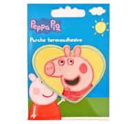 COMERCIAL MERCERA, Aufnäher Patches, Peppa Wutz, Aufnäher Ideal für Mützen, Jacken, T-Shirts oder Schultaschen, 100% Polyester, (Peppa Wutz Herz)