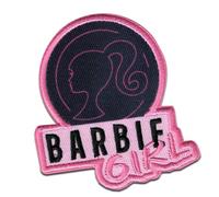 Comercial Mercera Barbie Girl - Aufnäher, Bügelbild, Aufbügler, Applikationen, Patches, Flicken, zum aufbügeln, Größe: 7 x 6,6 cm