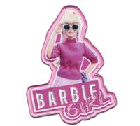 Comercial Mercera Barbie © Girl mit Brille - Aufnäher, Bügelbild, Aufbügler, Applikationen, Patches, Flicken, zum aufbügeln, Größe: 8,2 x 6,5 cm