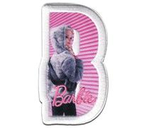 Comercial Mercera Barbie Hoodie Brille Aufnäher zum Aufbügeln 7,8 x 4,5 cm Bügelbild für Mädchen mit Mode Glamour Pink Fan, Bügelpatch Patches Bügelflicken Geschenk