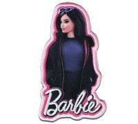 Comercial Mercera Barbie Winterjacke Aufnäher zum Aufbügeln 8,1 x 5,2 cm Bügelbild für Mädchen mit Mode Glamour Pink Fan, Bügelpatch Patches Bügelflicken Geschenk