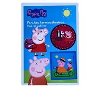 COMERCIAL MERCERA Bluey, Peppa Wutz, Skye Aufnäher für Kinder, (zur Auswahl), 3er Set Bügelflicken zum Aufbügeln, für Kleidung und Taschen, süße Motive von Lizenz (Peppa Wutz)