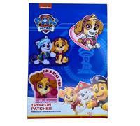 COMERCIAL MERCERA Bluey, Peppa Wutz, Skye Aufnäher für Kinder, (zur Auswahl), 3er Set Bügelflicken zum Aufbügeln, für Kleidung und Taschen, süße Motive von Lizenz (Skye Paw Patrol)