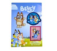 COMERCIAL MERCERA Bluey, Peppa Wutz, Skye Aufnäher für Kinder, (zur Auswahl), 3er Set Bügelflicken zum Aufbügeln, für Kleidung und Taschen, süße Motive von Lizenz (Bluey und Bingo 2)