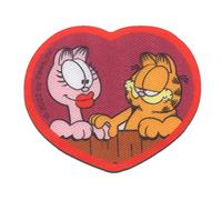 Comercial Mercera Garfield Arlene Comic Katze gedruckt - Aufnäher, Bügelbild, Aufbügler, Applikationen, Patches, Flicken, zum aufbügeln, Größe: 7,2 x 5,7 cm