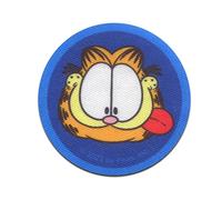 Comercial Mercera Garfield Kopf Comic Katze gedruckt - Aufnäher, Bügelbild, Aufbügler, Applikationen, Patches, Flicken, zum aufbügeln, Größe: 6,1 x 6,1 cm