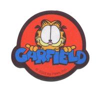 Comercial Mercera Garfield Logo Comic Katze gedruckt - Aufnäher, Bügelbild, Aufbügler, Applikationen, Patches, Flicken, zum aufbügeln, Größe: 6,8 x 6,2 cm
