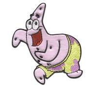 Comercial Mercera SpongeBob Schwammkopf Patrik Sternenrodiert - Anwendung Stoffmarke Patch Größe: 5 x 7,1 cm