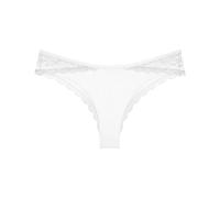Brasilslip TRIUMPH "Comfort Allure", Damen, Gr. 38, weiß, Spitze, Obermaterial: 80% Polyamid, 20% Elasthan, körpernah, Unterhosen, florale Stretchspitze (41210256-38) weiß