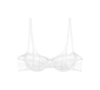 Balconette-BH TRIUMPH "Comfort Allure", Damen, Gr. 80, Cup D, weiß, Microtouch, Obermaterial: 66% Polyamid, 24% Polyester, 10% Elasthan, BHs Balconette-BH, Komfort-Bügel, verzierte Träger, Spitze, wei