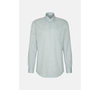 Seidensticker Comfort Fit Hemd Ice Green, Gemustert