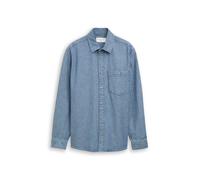 comfort checked denim shirt XL