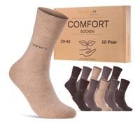 Comfort Diabetiker Socken mit Komfortbund ohne Gummi 10 Pk