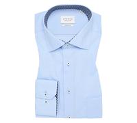 ETERNA COMFORT FIT Natural Stretch Langarm Hemd himmelblau popeline 1082-11-E15K - Dynamic Cotton 49