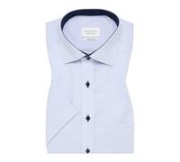 COMFORT FIT Hemd in hellblau strukturiert 40