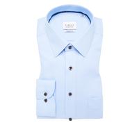 COMFORT FIT Hemd in hellblau strukturiert 45