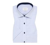 COMFORT FIT Hemd in hellblau strukturiert 45