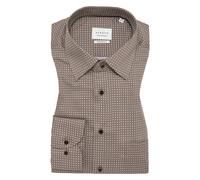 COMFORT FIT Hemd in mandel bedruckt 45