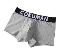 Comfort Fit Herren Baumwolle Unterwäsche Trunks Weiche Boxershorts mit atmungsaktivem Bulge Pouch (3XL Grau)