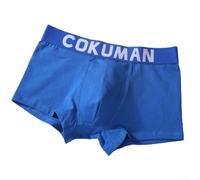 Comfort Fit Herren Baumwolle Unterwäsche Trunks Weiche Boxershorts mit atmungsaktivem Bulge Pouch (3XL Hellblau)