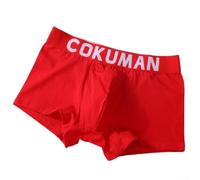 Comfort Fit Herren Baumwolle Unterwäsche Trunks Weiche Boxershorts mit atmungsaktivem Bulge Pouch (3XL Rot)